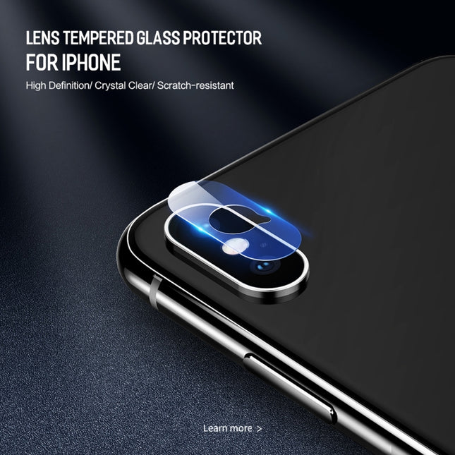 For iPhone XS Max / XS / X 2pcs ROCK 0.15mm Rear Camera Lens Soft Tempered Glass Film