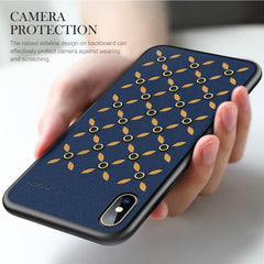 For iPhone XS Max ROCK Origin Series Business TPU + PU Protective Case, For XS Max