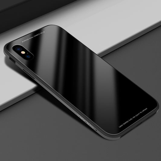 For iPhone XS Max SULADA Metal Frame Toughened Glass Case, For XS Max, iPhone XS Max
