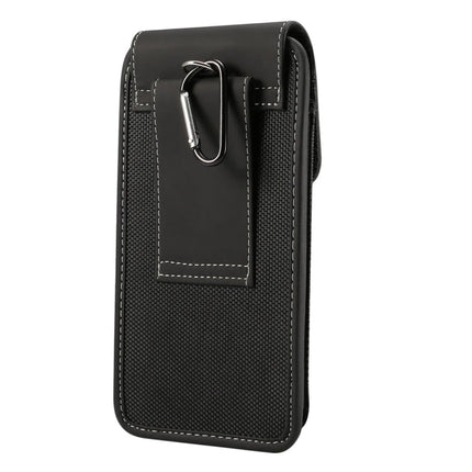 Universal Hanging Waist Oxford Cloth Case For 5.7-6.3 inch Mobile Phones, with Carabiner, 6.3 inch