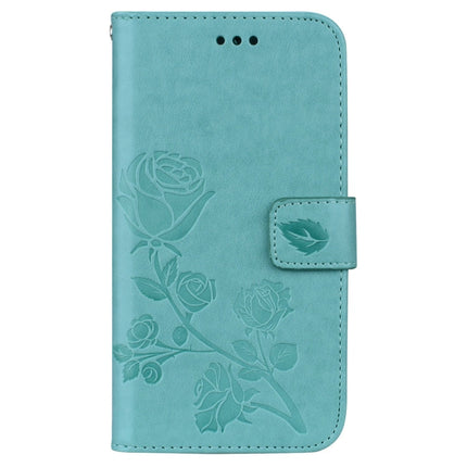 For iPhone XS Max Rose Embossed Horizontal Flip PU Leather Case with Holder & Card Slots & Wallet