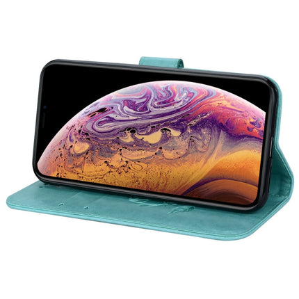 For iPhone XS Max Rose Embossed Horizontal Flip PU Leather Case with Holder & Card Slots & Wallet