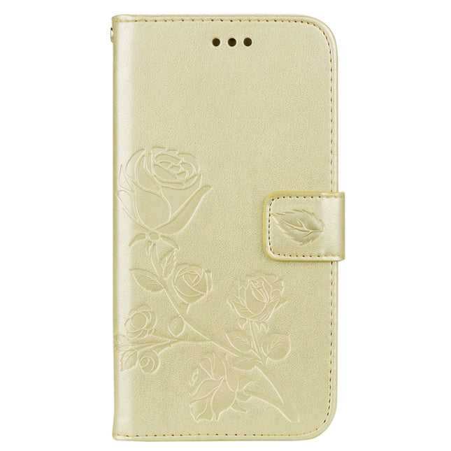 For iPhone XS Max Rose Embossed Horizontal Flip PU Leather Case with Holder & Card Slots & Wallet, For XS Max