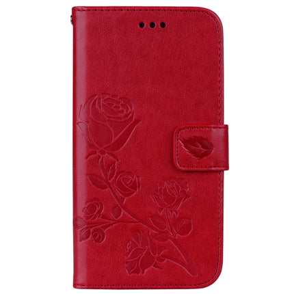 For iPhone XS Max Rose Embossed Horizontal Flip PU Leather Case with Holder & Card Slots & Wallet, For XS Max