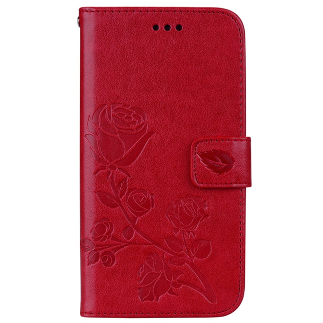 For iPhone XS Max Rose Embossed Horizontal Flip PU Leather Case with Holder & Card Slots & Wallet, For XS Max