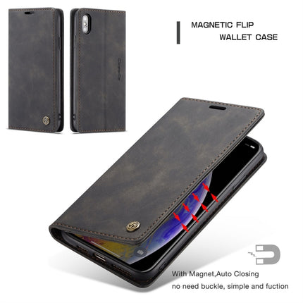For iPhone XS Max CaseMe-013 Multifunctional Retro Frosted Horizontal Flip Leather Case with Card Slot & Holder & Wallet, For iPhone XS Max