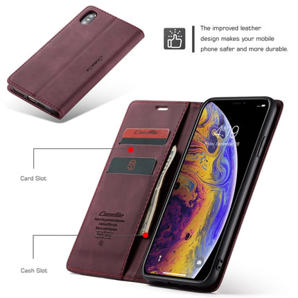 For iPhone XS Max CaseMe-013 Multifunctional Retro Frosted Horizontal Flip Leather Case with Card Slot & Holder & Wallet, For iPhone XS Max