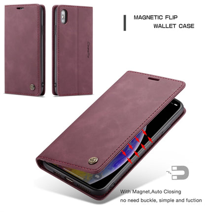 For iPhone XS Max CaseMe-013 Multifunctional Retro Frosted Horizontal Flip Leather Case with Card Slot & Holder & Wallet, For iPhone XS Max
