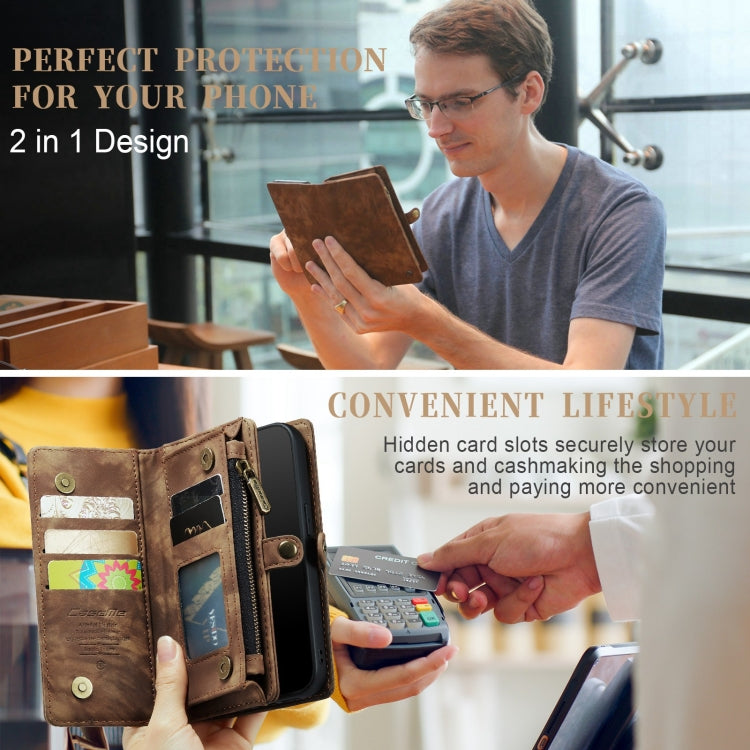 For iPhone XS Max CaseMe Detachable Multifunctional Horizontal Flip Leather Case with Card Slot & Holder & Zipper Wallet & Photo Frame, For iPhone XS Max