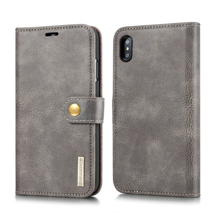 For iPhone XS Max DG.MING Crazy Horse Texture Flip Detachable Magnetic Leather Case with Holder & Card Slots & Wallet, iPhone XS Max, For iPhone XS Max