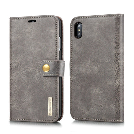 For iPhone XS Max DG.MING Crazy Horse Texture Flip Detachable Magnetic Leather Case with Holder & Card Slots & Wallet, iPhone XS Max, For iPhone XS Max