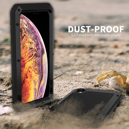 For iPhone XS Max Waterproof Dustproof Shockproof Aluminum Alloy + Tempered Glass + Silicone Case, iPhone XS Max