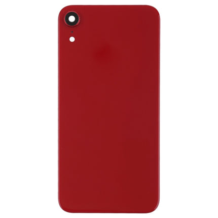 Battery Back Cover with Back Camera Bezel & Lens & Adhesive  for iPhone XR, For iPhone XR (with Camera Bezel)