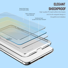 For iPhone XR ROCK Gradient Color PC Protective Case, For XR