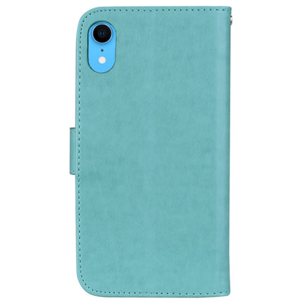 For iPhone XR Rose Embossed Horizontal Flip PU Leather Case,  with Holder & Card Slots & Wallet
