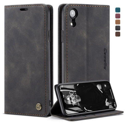 For iPhone XR CaseMe-013 Multifunctional Retro Frosted Horizontal Flip Leather Case with Card Slot & Holder & Wallet, For iPhone XR