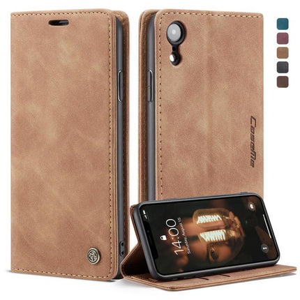 For iPhone XR CaseMe-013 Multifunctional Retro Frosted Horizontal Flip Leather Case with Card Slot & Holder & Wallet, For iPhone XR