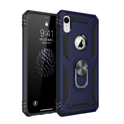 For iPhone XR Sergeant Armor Shockproof TPU + PC Protective Case with 360 Degree Rotation Holder