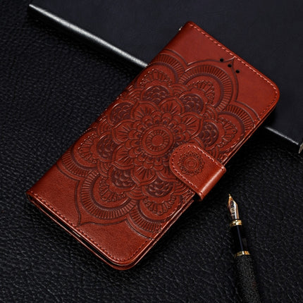 For iPhone XR Mandala Embossing Pattern Horizontal Flip Leather Case with Holder & Card Slots & Wallet & Photo Frame