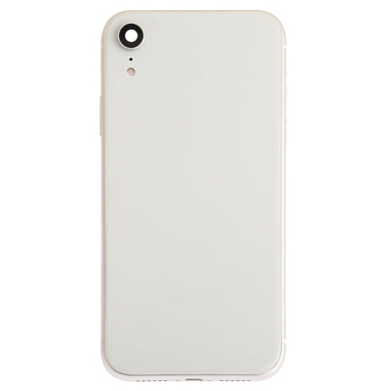 Battery Back Cover Assembly (with Side Keys & Speaker Ringer Buzzer & Motor & Camera Lens & Card Tray & Power Button + Volume Button + Charging Port + Signal Flex Cable & Wireless Charging Module) for iPhone XR, For iPhone XR (Full Assembly)           ...