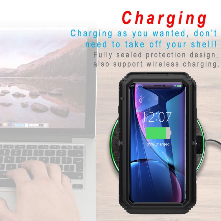 For iPhone XR Waterproof Dustproof Shockproof Zinc Alloy + Silicone Case, iPhone XR