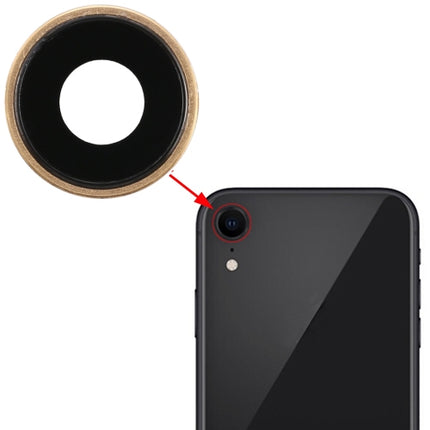 Back Camera Bezel with Lens Cover for iPhone XR, For iPhone XR, For iPhone XR(Rose Gold)