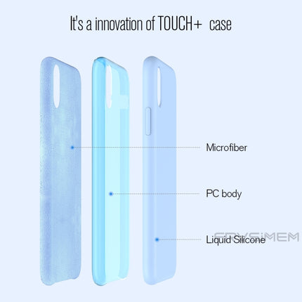 For iPhone XR Four Corners Full Coverage Liquid Silicone Case