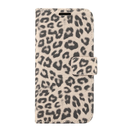 For iPhone XS Leopard Pattern Horizontal Flip Leather Case with Holder & Card Slots