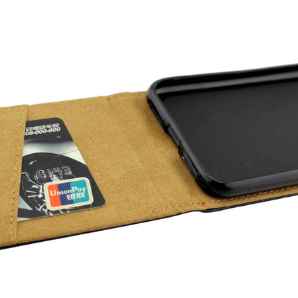 For iPhone XR Business Style Vertical Flip TPU Leather Case with Card Slot, For XR