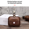 CF1108 For AirPods Pro Crazy Horse Texture Earphone Protective Leather Case with Hook, For AirPods Pro