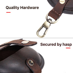 CF1042B For AirPods Pro Crazy Horse Texture Convenient Multifunction Earphone Protective Leather Case with Hook, For AirPods Pro Multifunction, For AirPods Pro Convenient