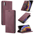 For iPhone X / XS / Wine Red