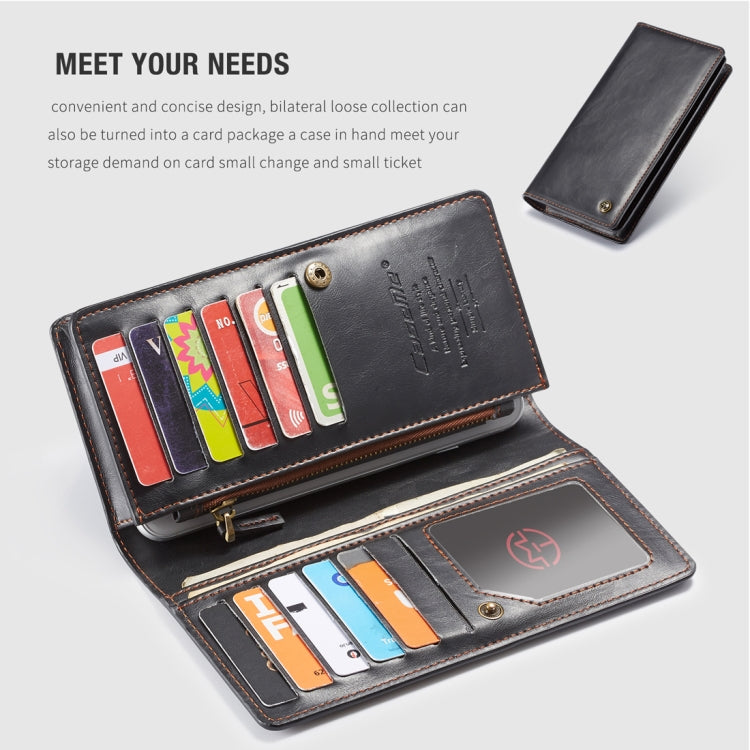 For iPhone X / XS CaseMe-012 Multifunctional Horizontal Flip Leather Case,with Card Slot & Zipper Wallet & Photo Frame