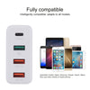 A3P 3A Max Output USB-C / Type-C + QC3.0 + Dual USB 4 Ports Wall Travel Charger, EU Plug, EU Plug