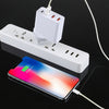 A3P 3A Max Output USB-C / Type-C + QC3.0 + Dual USB 4 Ports Wall Travel Charger, EU Plug, EU Plug