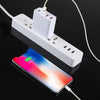 A3P 3A Max Output USB-C / Type-C + QC3.0 + Dual USB 4 Ports Wall Travel Charger, US Plug, US Plug