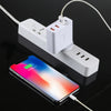 A3P 3A Max Output USB-C / Type-C + QC3.0 + Dual USB 4 Ports Wall Travel Charger, UK Plug, UK Plug