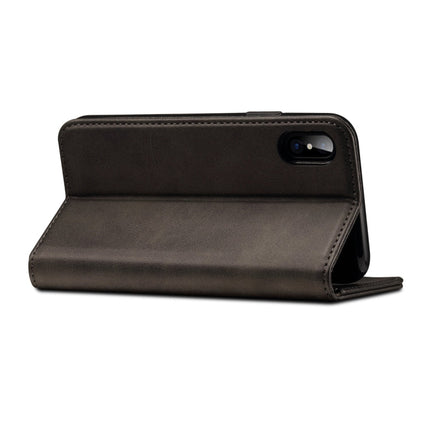 For iPhone X / XS Suteni Calf Texture Horizontal Flip Leather Case with Holder & Card Slots & Wallet, iPhone X / XS