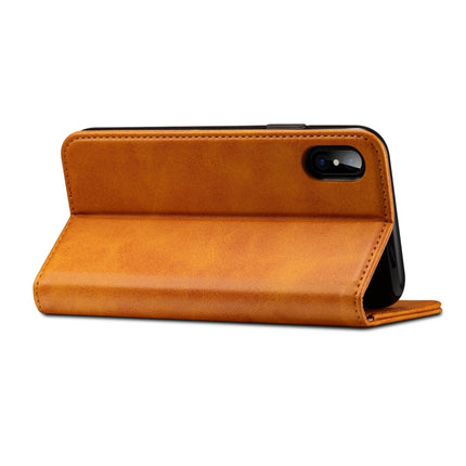 For iPhone X / XS Suteni Calf Texture Horizontal Flip Leather Case with Holder & Card Slots & Wallet, iPhone X / XS