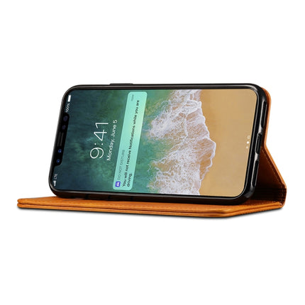 For iPhone X / XS Suteni Calf Texture Horizontal Flip Leather Case with Holder & Card Slots & Wallet, iPhone X / XS