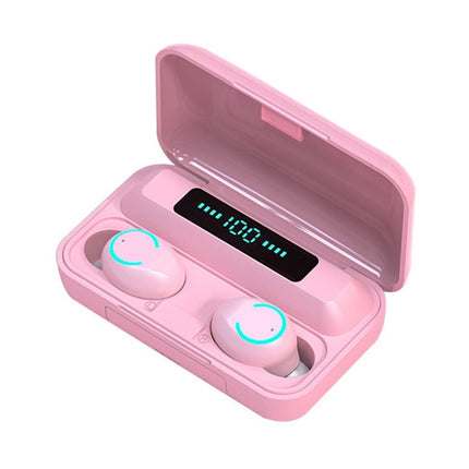 F9-9 TWS CVC8.0 Noise Cancelling Bluetooth Earphone with Charging Box, Support Touch Lighting Effect & Three-screen LED Power Display & Power Bank & Mobile Phone Holder & HD Call & Voice Assistant, F9-9 Black, F9-9 Dark Blue, F9-9 Pink, F9-9 Blue������...
