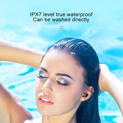 F9-5C Three-screen Digital Display Noise Reduction Bluetooth Earphone, F9-5C without Strap Black, F9-5C without Strap White