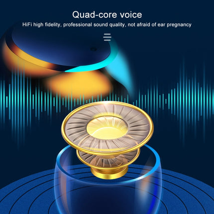 F9-5C Three-screen Digital Display Noise Reduction Bluetooth Earphone, F9-5C without Strap Black, F9-5C without Strap White