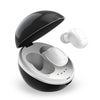 A10 TWS Space Capsule Shape Wireless Bluetooth Earphone with Magnetic Charging Box & Lanyard, Support HD Call & Automatic Pairing Bluetooth, White + Black, Black, Black White, White