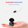 A10 TWS Space Capsule Shape Wireless Bluetooth Earphone with Magnetic Charging Box & Lanyard, Support HD Call & Automatic Pairing Bluetooth, White + Black, Black, Black White, White