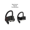 JHO-A9 TWS  Wireless Hanging Ear Type Bluetooth Earphone with Charging + Storage Integrated Zipper Bag, Support Voice Control, JHO-A9