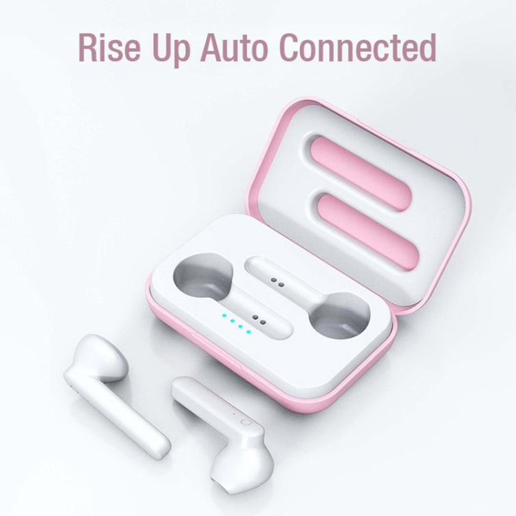 X26 TWS  Bluetooth 5.0 Wireless Touch Bluetooth Earphone with Magnetic Attraction Charging Box, Support Voice Assistant & Call, Pink, Blue, White