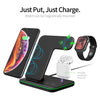 Z5 QI Vertical Magnetic Wireless Charger for Mobile Phones & Apple Watches & AirPods / Xiaomi Redmi AirDots, with Touch Ring Light, Z5