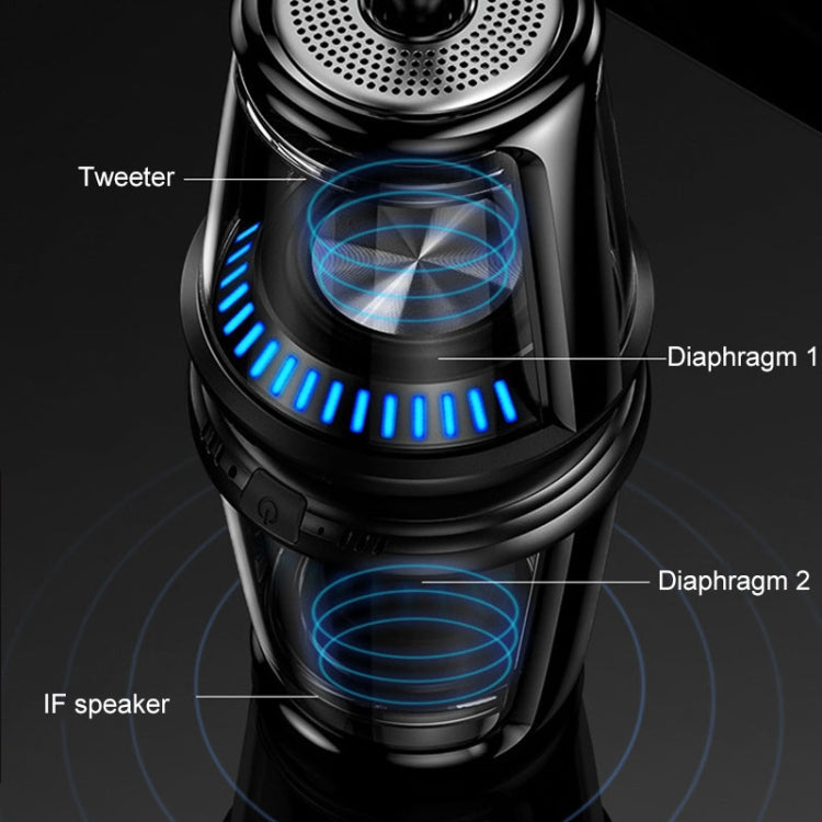 JUSTNEED TWS Waterproof Bluetooth Small Speaker, Built-in High-definition Microphone, Support hands-free Call