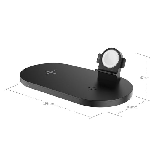 A04 3 in 1 Multi-function Qi Standard Wireless Charger for Mobile Phones & iWatch & AirPods